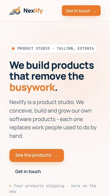 Screenshot of nexlify.ee