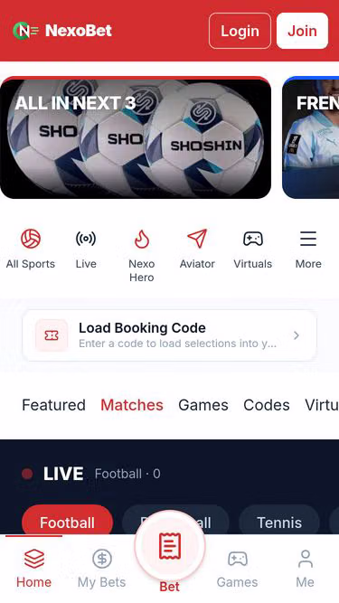 Screenshot of nexobet.site