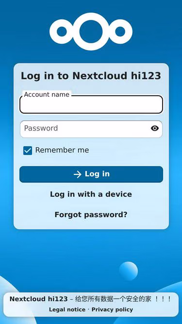 Screenshot of next1.cloud