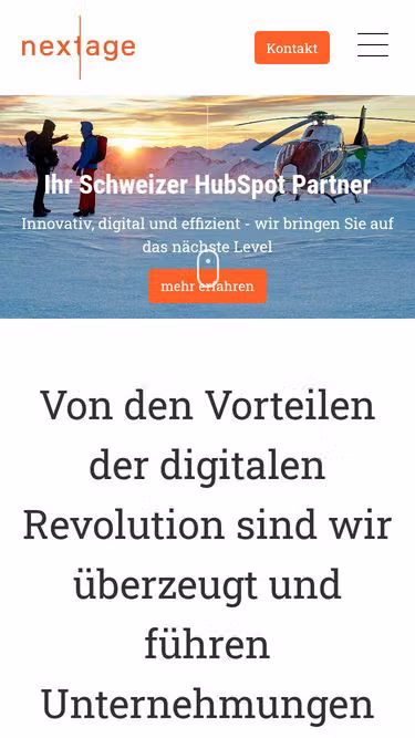 Screenshot of nextage.ch