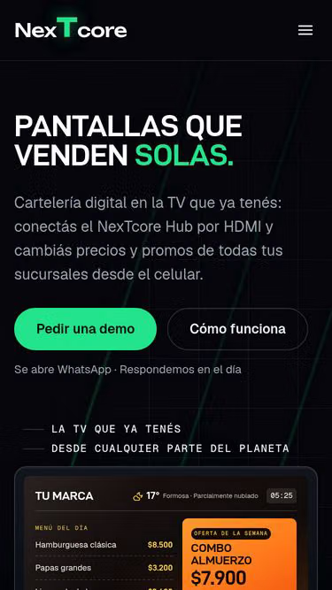 Screenshot of nextcore.com.ar