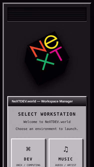 Screenshot of nextdev.world