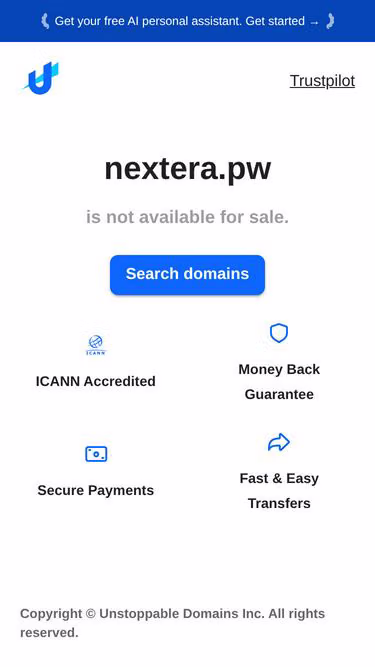 Screenshot of nextera.pw