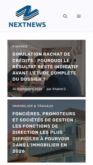 Screenshot of nextnews.fr