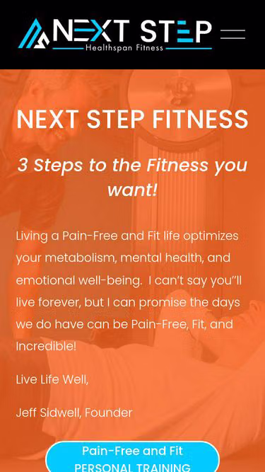 Screenshot of nextstep.fit