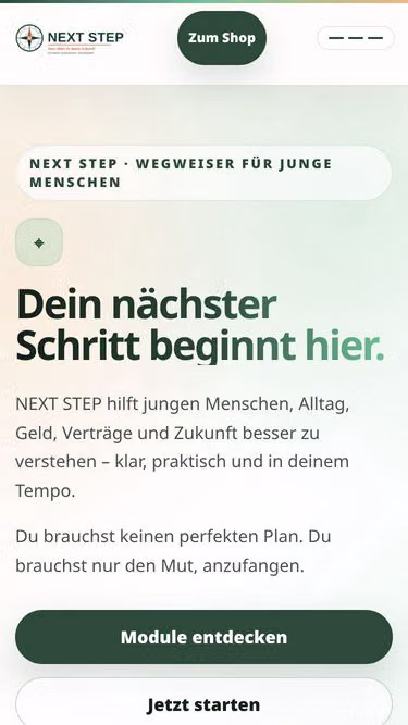Screenshot of nextstep.tips