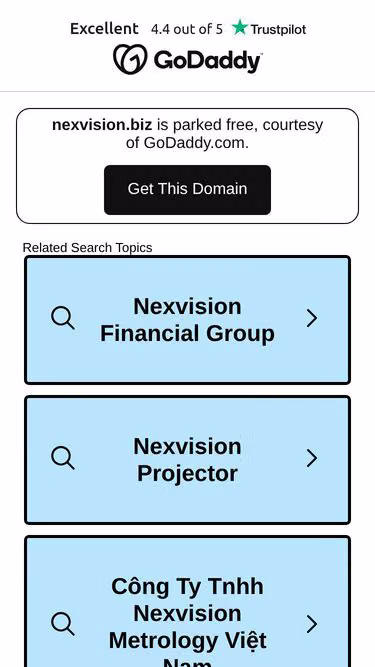 Screenshot of nexvision.biz