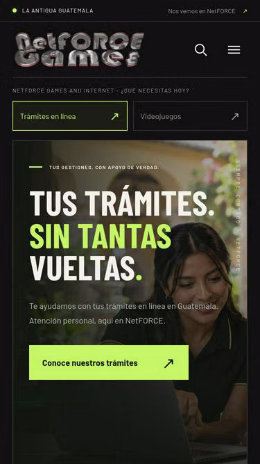 Screenshot of nforce.us