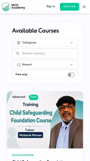Screenshot of ngo.academy