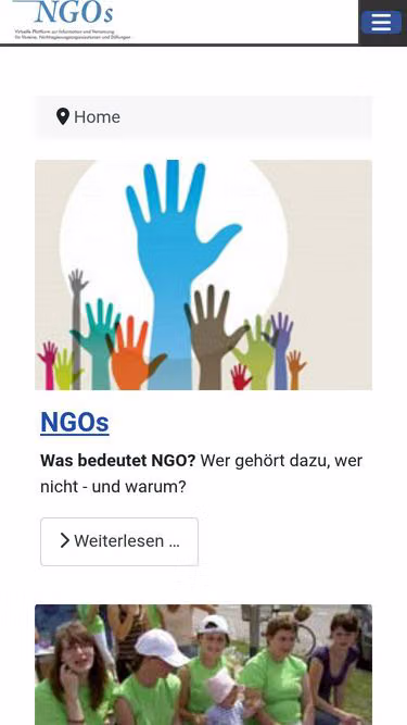 Screenshot of ngo.at