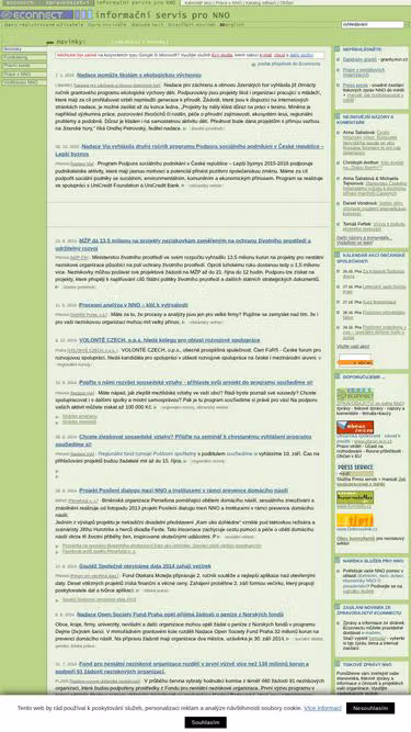 Screenshot of ngo.cz