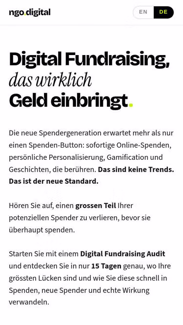 Screenshot of ngo.digital