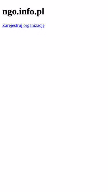 Screenshot of ngo.info.pl
