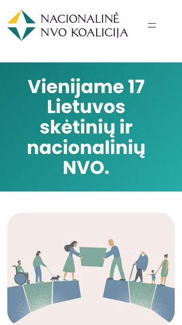 Screenshot of ngo.lt