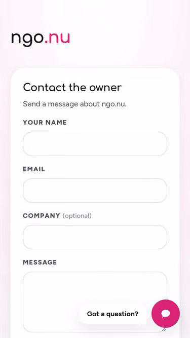 Screenshot of ngo.nu