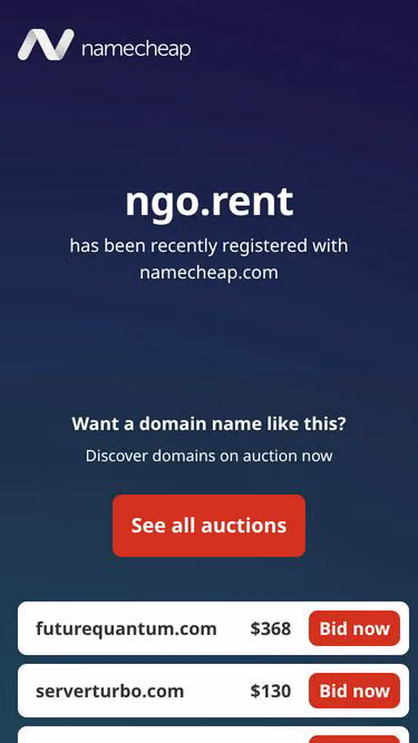 Screenshot of ngo.rent