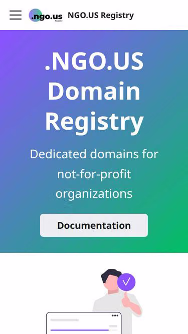 Screenshot of ngo.us
