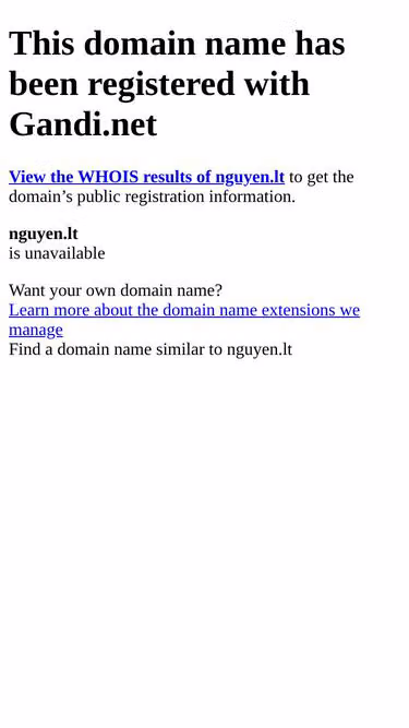Screenshot of nguyen.lt