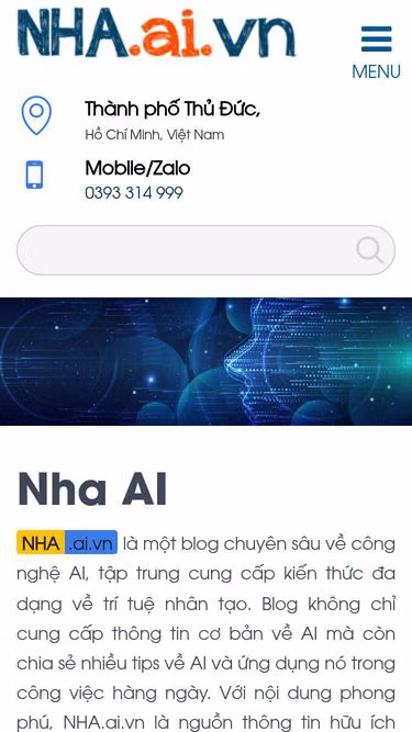 Screenshot of nha.ai.vn