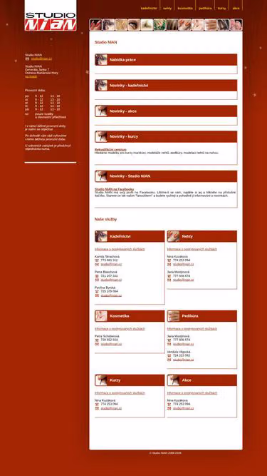 Screenshot of nian.cz