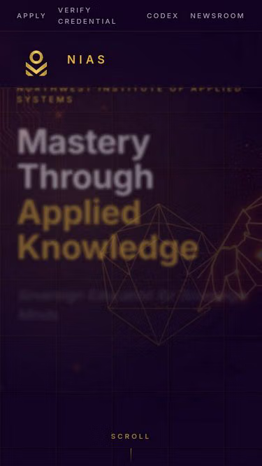 Screenshot of nias.education
