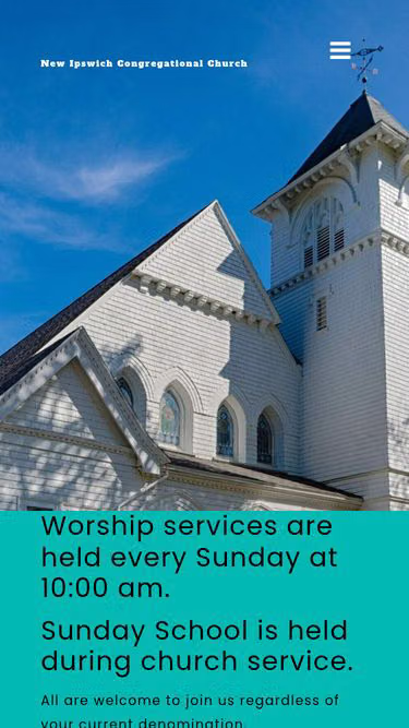 Screenshot of nicc.church