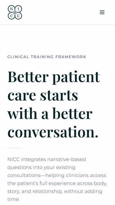 Screenshot of nicc.health