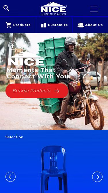 Screenshot of nice.co.ug