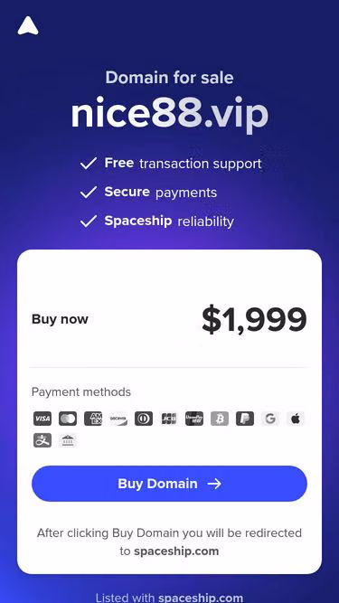 Screenshot of nice88.vip