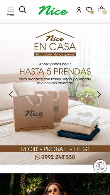 Screenshot of niceshop.com.py