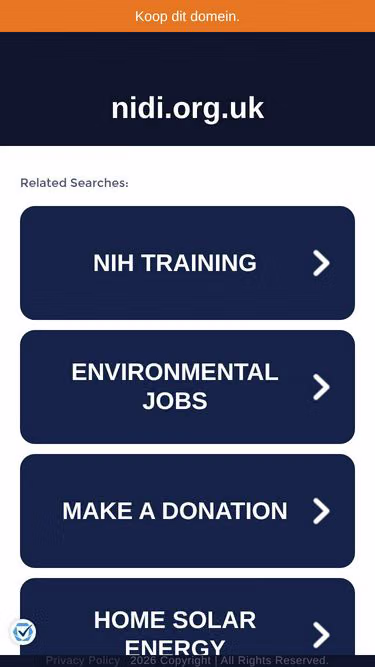 Screenshot of nidi.org.uk