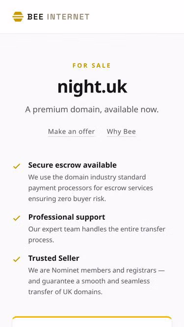 Screenshot of night.uk