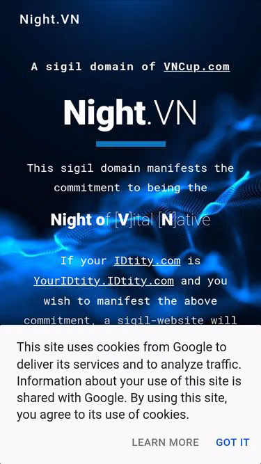 Screenshot of night.vn