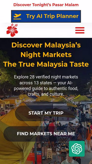 Screenshot of nightmarket.my