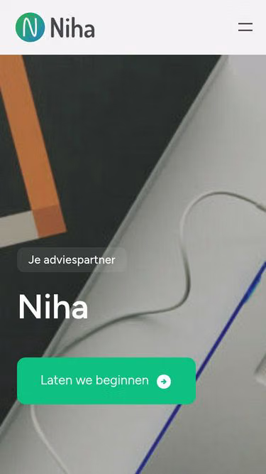 Screenshot of niha.be