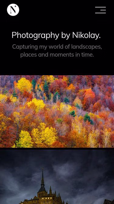 Screenshot of nikolay.photography