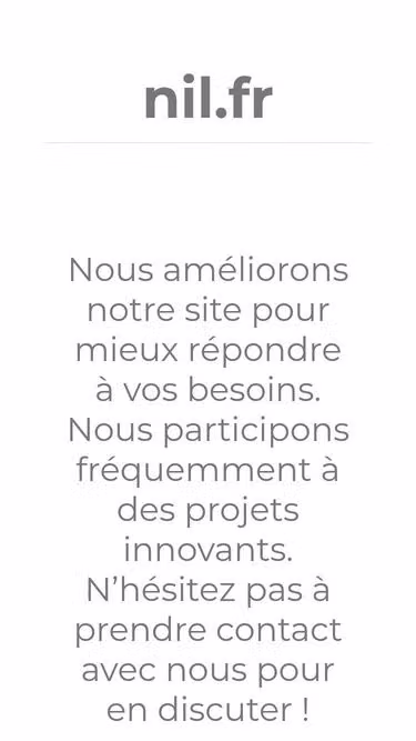 Screenshot of nil.fr