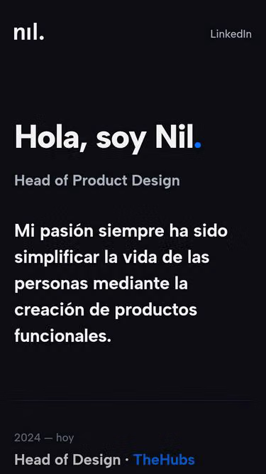 Screenshot of nil.sx