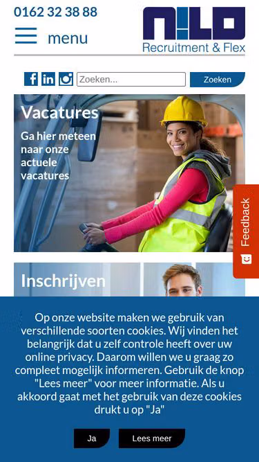 Screenshot of nilo.nl