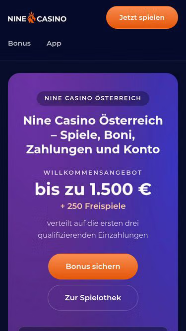 Screenshot of nine.co.at
