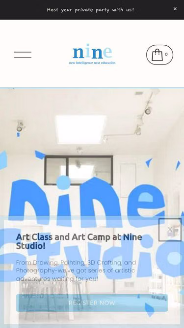 Screenshot of nine.education