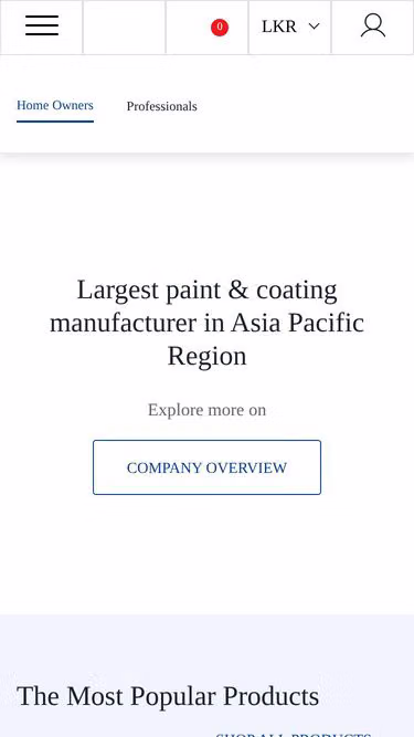 Screenshot of nipponpaint.lk