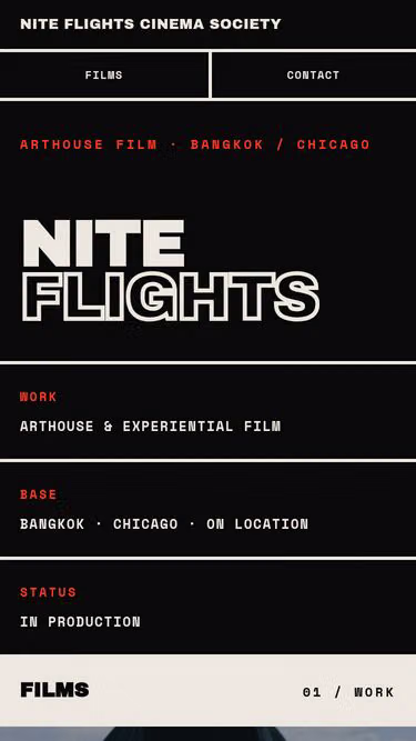 Screenshot of nite.flights
