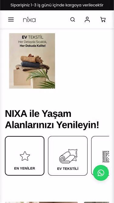 Screenshot of nixa.com.tr