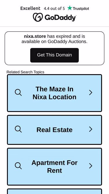 Screenshot of nixa.store
