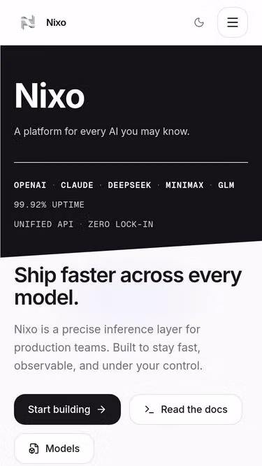 Screenshot of nixo.codes