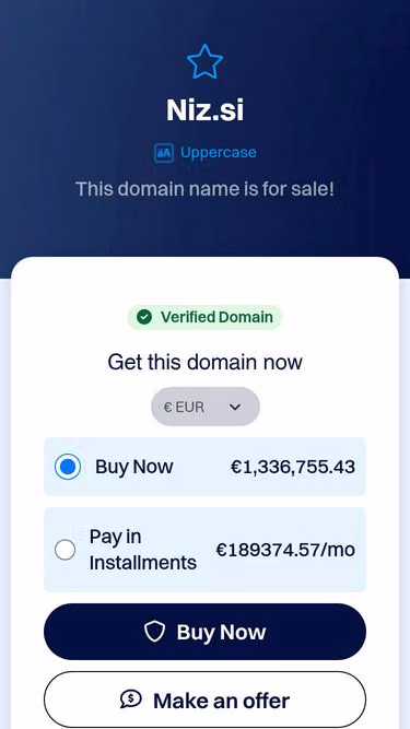 Screenshot of niz.si