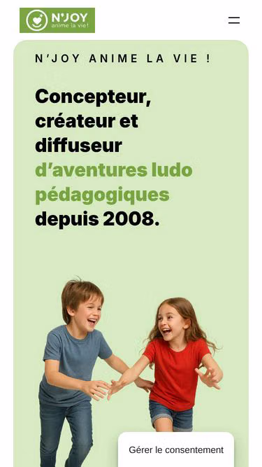 Screenshot of njoy.fr
