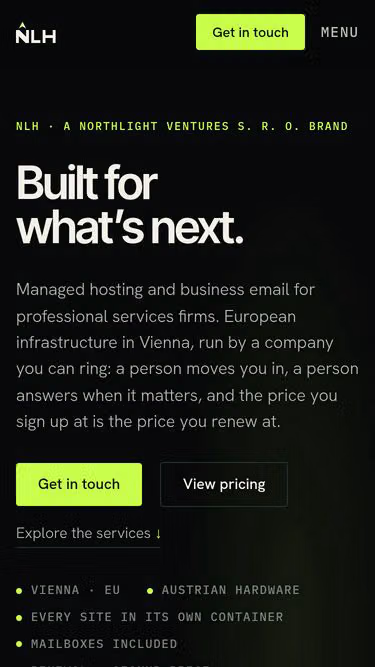 Screenshot of nlh.sk
