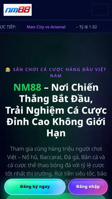 Screenshot of nm88.casino